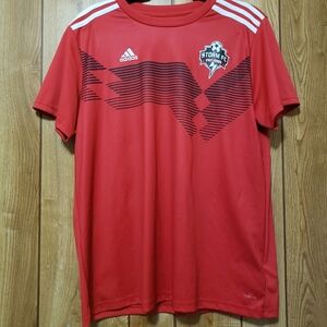 Adidas Campeon 19 Soccer Jersey Size X L Red  Stripe Red STORM FC